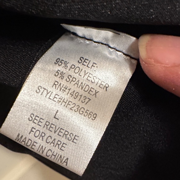 Black Open HYFVE faux suede soft form blazer size large - Picture 7 of 7